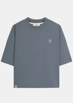 Heavy-T-Shirt ZITRONELLA StormyWeather/PersianViolet