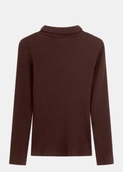 Rib-Sweater FJELLA Schokolade 3 Rib-Sweater FJELLA Schokolade -Noorlys Longsleeve FJELLA Schokolade hn