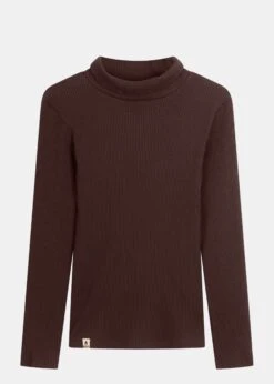 Rib-Sweater FJELLA Schokolade