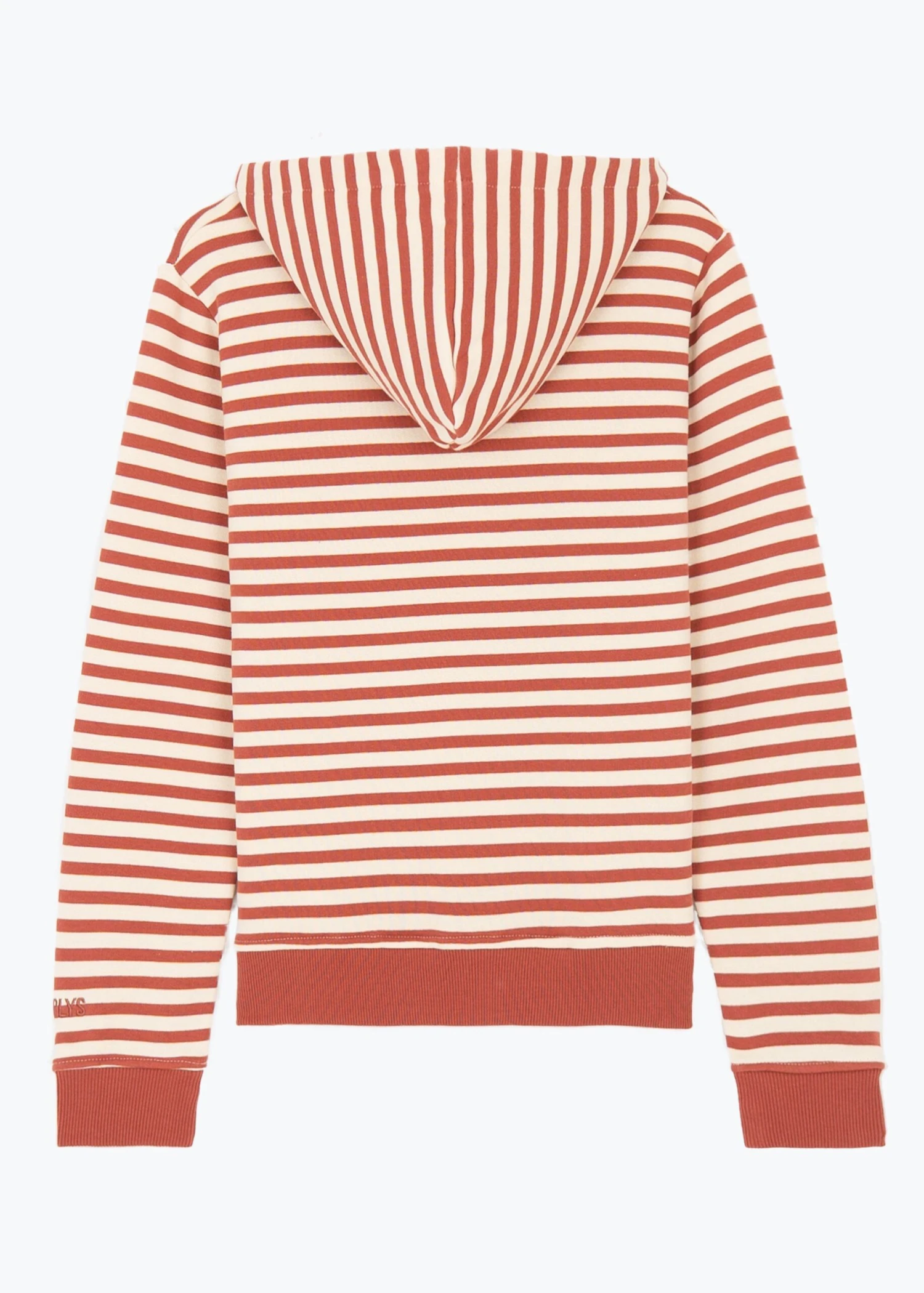 Basic-Hoodie HELENE MahagonyStriped 3 Basic-Hoodie HELENE MahagonyStriped – Bild 3