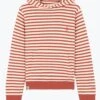Basic-Hoodie HELENE MahagonyStriped