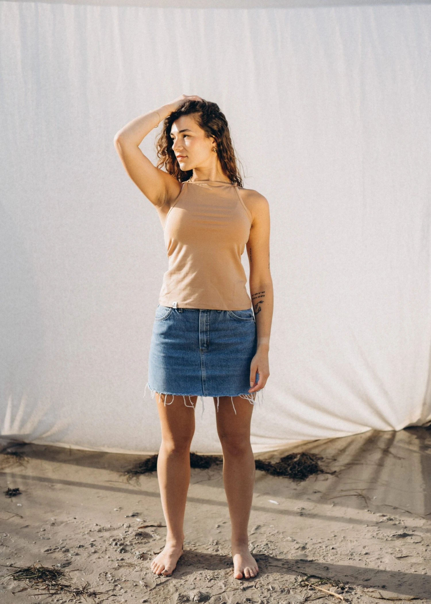 Tanktop EDITHA Biscuit 1 Tanktop EDITHA Biscuit