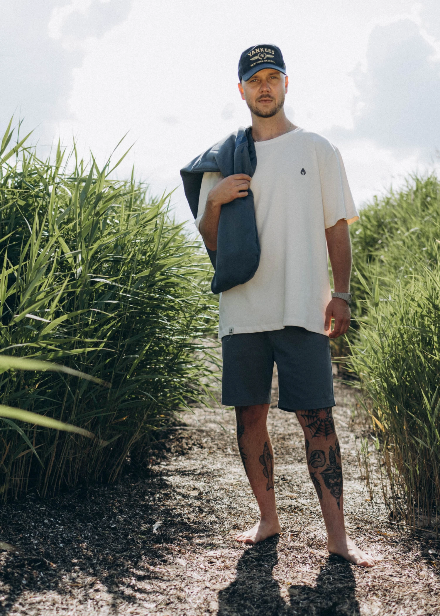 Heavy-T-Shirt ZITRUS PearledIvory/StormyWeather 2 Heavy-T-Shirt ZITRUS PearledIvory/StormyWeather – Bild 2