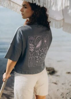 Heavy-T-Shirt ZITRONELLA StormyWeather/PersianViolet 12 Heavy-T-Shirt ZITRONELLA StormyWeather/PersianViolet -Noorlys bio sommer maenner frauen strand nachhaltig faire mode bio summer 144