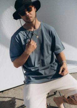 Basic Heavy T-Shirt SWOORIG StormyWeather 9 Basic Heavy T-Shirt SWOORIG StormyWeather -Noorlys bio sommer maenner frauen strand nachhaltig faire mode bio summer 148