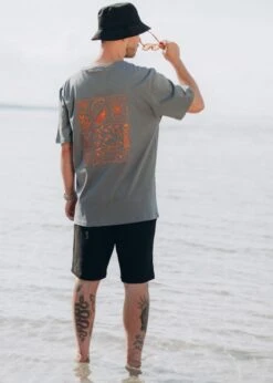 Heavy-T-Shirt ZITRUS StormyWeather/Tangerine 14 Heavy-T-Shirt ZITRUS StormyWeather/Tangerine -Noorlys bio sommer maenner frauen strand nachhaltig faire mode bio summer 170