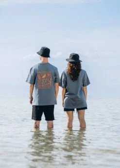 Heavy-T-Shirt ZITRUS StormyWeather/Tangerine 12 Heavy-T-Shirt ZITRUS StormyWeather/Tangerine -Noorlys bio sommer maenner frauen strand nachhaltig faire mode bio summer 176