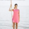 Musselin-Kleid HERMOSA FlamingoPink