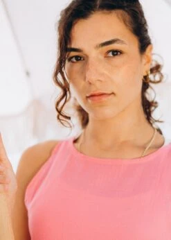 Musselin-Kleid HERMOSA FlamingoPink -Noorlys bio sommer maenner frauen strand nachhaltig faire mode bio summer 183