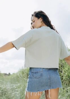 Basic Heavy T-Shirt SWOORESA DesertSage -Noorlys bio sommer maenner frauen strand nachhaltig faire mode bio summer 26