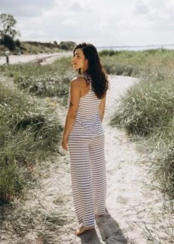 Stoffhose ODESA BrownStriped 13 Stoffhose ODESA BrownStriped -Noorlys bio sommer maenner frauen strand nachhaltig faire mode bio summer 76