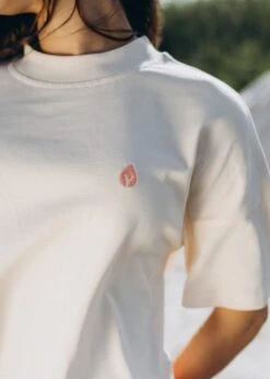 Basic Heavy T-Shirt PUNDA PearledIvory/FlamingoPink 7 Basic Heavy T-Shirt PUNDA PearledIvory/FlamingoPink -Noorlys bio sommer maenner frauen strand nachhaltig faire mode bio summer 93 1