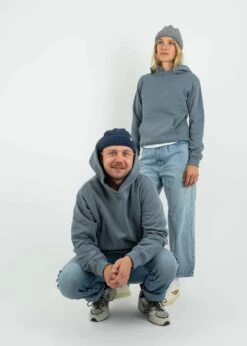 Basic-Hoodie HELENE StormyWeather 16 Basic-Hoodie HELENE StormyWeather -Noorlys bundle basic bio baumwolle fair produziert nachhaltig mann frau 99