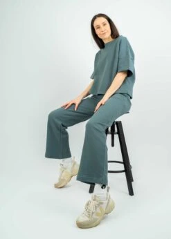 Piqué-Hose CAMILLA StormyWeather -Noorlys cool pique spring bio nachhaltig fair produziert oeko cool schoen men women kleidung fresh neu sommer new 72