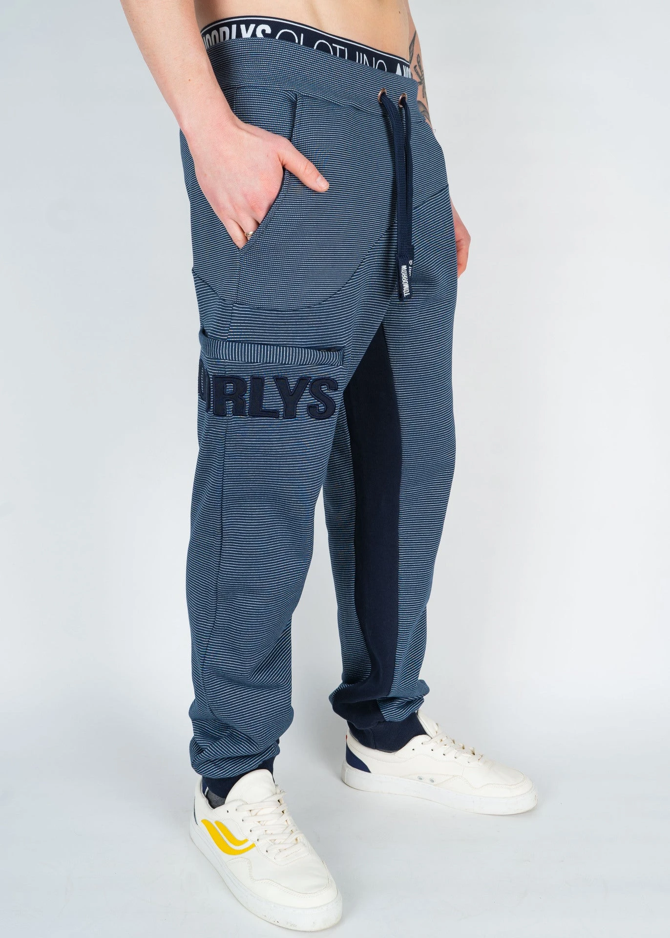 Jogginghose SUNDAG MarineStriped/Navy 4 Jogginghose SUNDAG MarineStriped/Navy – Bild 4