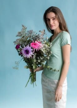 T-Shirt RIFFELIG CameoGreen 11 T-Shirt RIFFELIG CameoGreen -Noorlys fair cool sommer fashion bio laessig weich biologisch 38