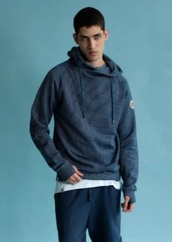 Hoodie COVA MarineStriped -Noorlys fair cool sommer fashion bio laessig weich biologisch 51