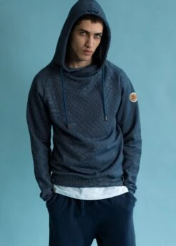 Hoodie COVA MarineStriped -Noorlys fair cool sommer fashion bio laessig weich biologisch 52