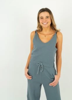 Jumpsuit ERLIS StormyWeather 25 Jumpsuit ERLIS StormyWeather -Noorlys fair cool sommer frauen bio laessig weich biologisch kleidung 151