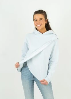 Hoodie VINGER IllusionBlue 15 Hoodie VINGER IllusionBlue -Noorlys fair cool sommer frauen bio laessig weich biologisch kleidung