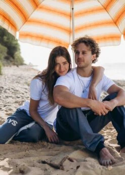 Jogginghose SUNDAG MarineStriped/Navy 17 Jogginghose SUNDAG MarineStriped/Navy -Noorlys gemuetlich bio baumwolle hoodie nachhaltig fair produziert mode neu 242