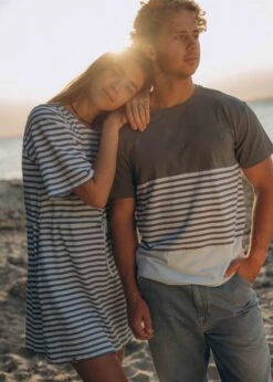 Sommerkleid RINGEL StormyStriped 13 Sommerkleid RINGEL StormyStriped -Noorlys gemuetlich bio baumwolle hoodie nachhaltig fair produziert mode neu 450