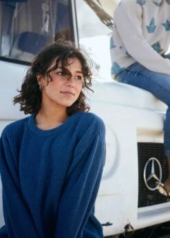 Strickpullover SLICHT DenimBlue 20 Strickpullover SLICHT DenimBlue -Noorlys gemuetlich laessig cool winter kuschlig weich warm 103