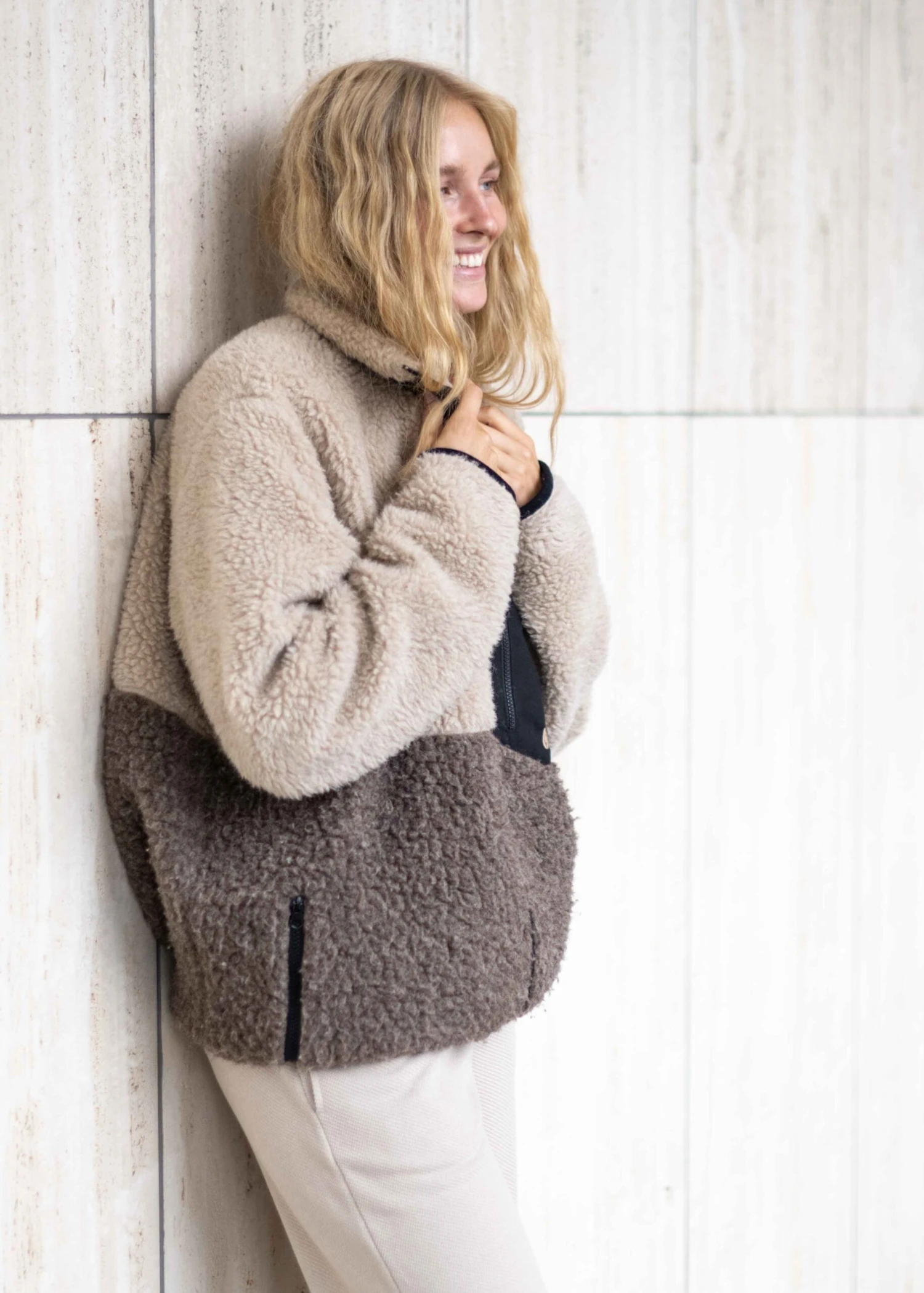 Woll-Jacke WÜLLEN Natur/Braun 8 Woll-Jacke WÜLLEN Natur/Braun – Bild 8