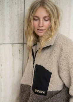 Woll-Jacke WÜLLEN Natur/Braun 15 Woll-Jacke WÜLLEN Natur/Braun -Noorlys gemuetlich laessig cool winter kuschlig weich warm 120