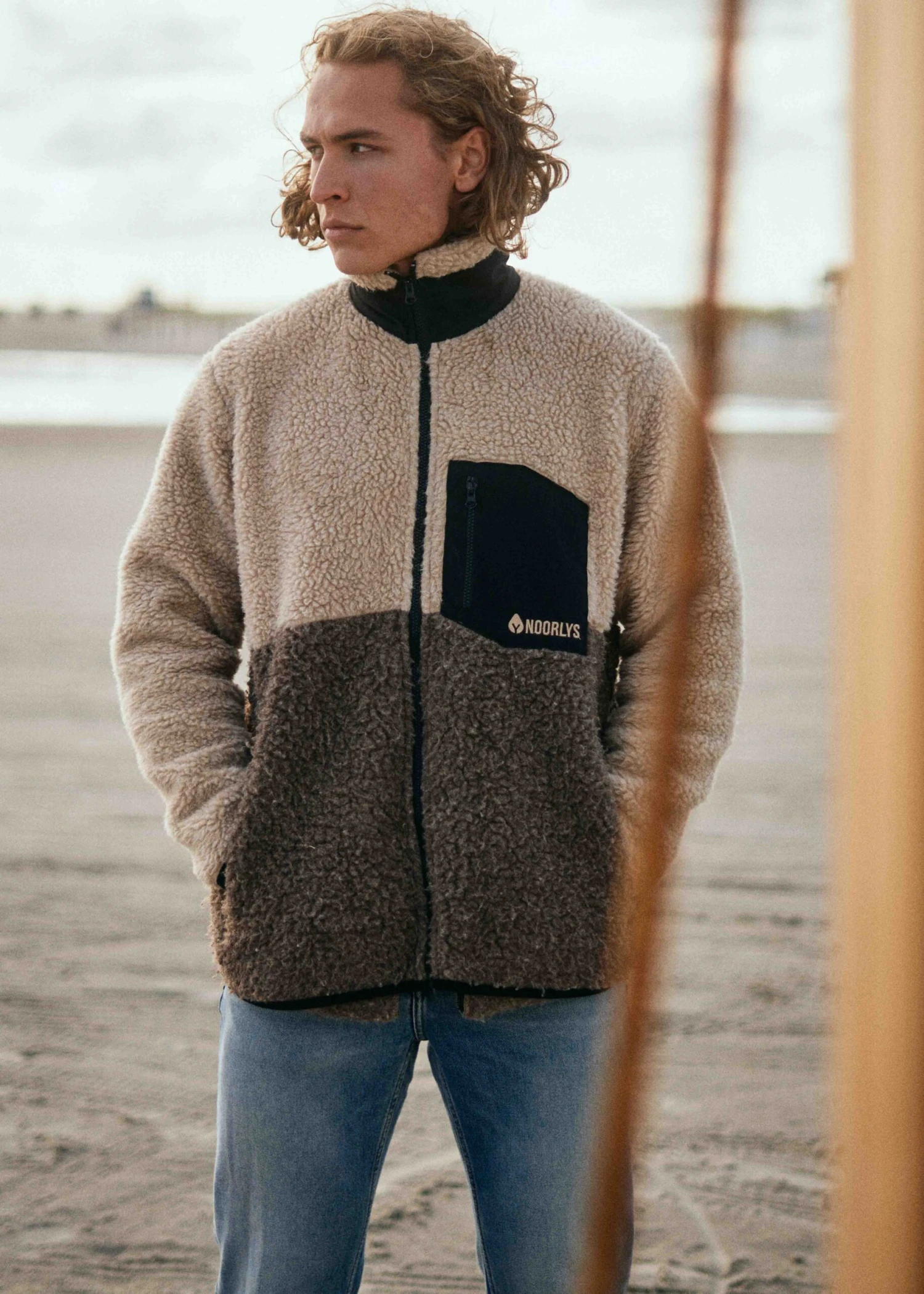 Woll-Jacke WÜLLEN Natur/Braun 2 Woll-Jacke WÜLLEN Natur/Braun – Bild 2