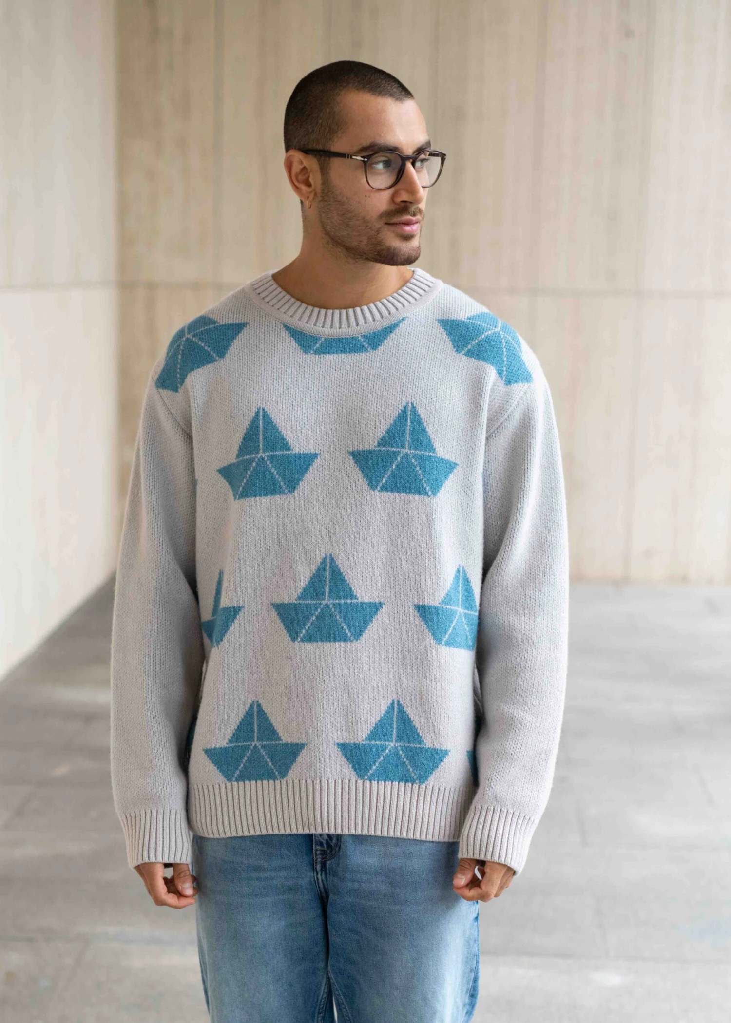 Strick-Sweater BÖNK OysterGrey 7 Strick-Sweater BÖNK OysterGrey – Bild 7