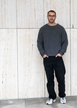 Strickpullover SLICHT Anthracite 16 Strickpullover SLICHT Anthracite -Noorlys gemuetlich laessig cool winter kuschlig weich warm 2