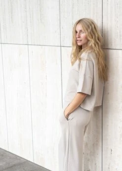 Piqué-T-Shirt GROOT SmokeGrey -Noorlys gemuetlich laessig cool winter kuschlig weich warm 80