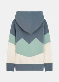 GOTS Hoodie BEEVERN StormyWeather -Noorlys gots hoodie beevern stormyweather silverblue pearledIvory h