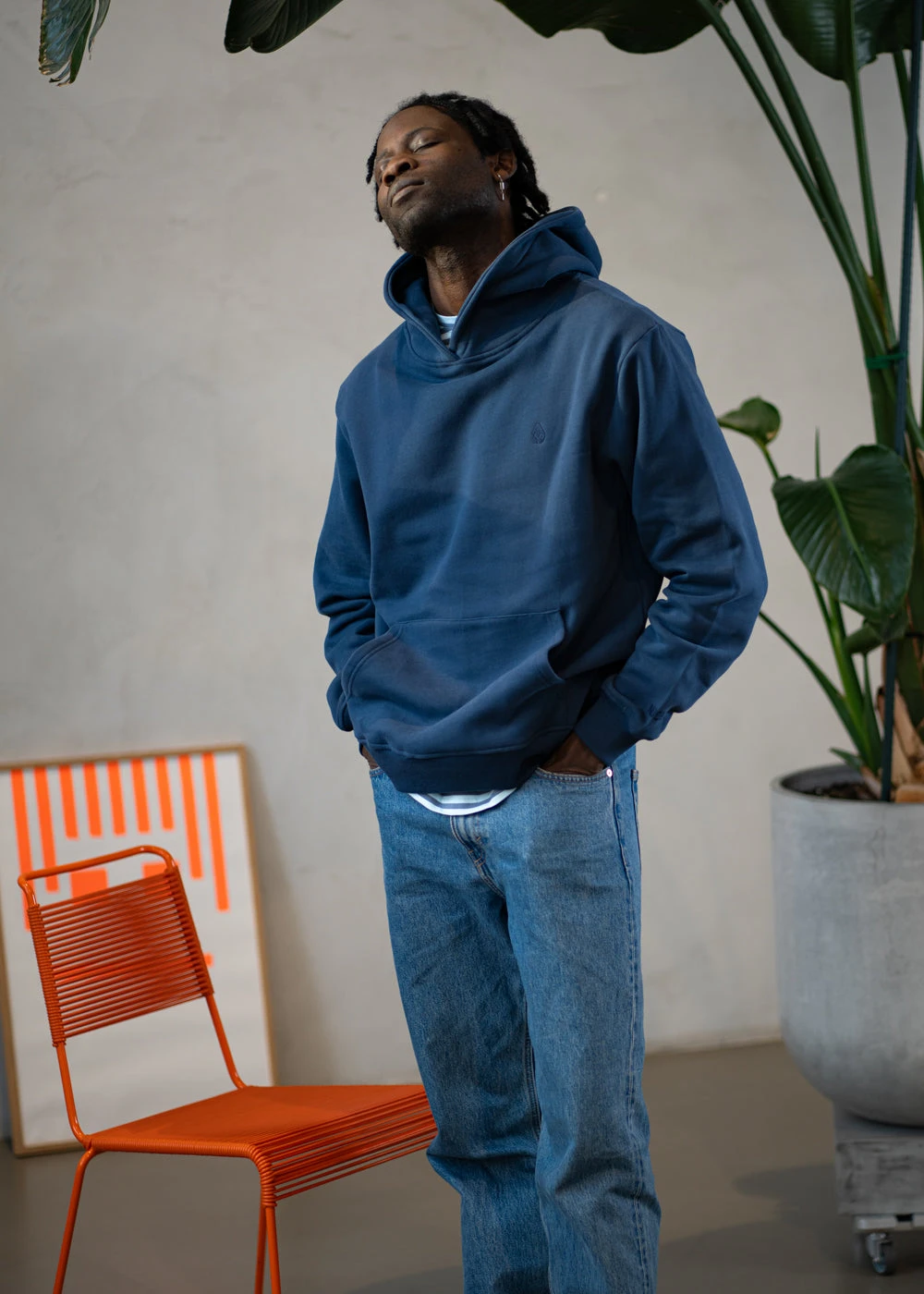 Basic-Hoodie MIKA Navy 5 Basic-Hoodie MIKA Navy – Bild 5