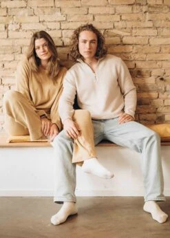 Sweater JENTE Curry 17 Sweater JENTE Curry -Noorlys herren damen winter nachhaltig fair produziert warm kuschlig boxershorts winter cool schoen 20