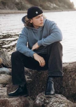 Basic-Hoodie MIKA StormyWeather 14 Basic-Hoodie MIKA StormyWeather -Noorlys herren damen winter nachhaltig fair produziert warm kuschlig boxershorts winter cool schoen 549