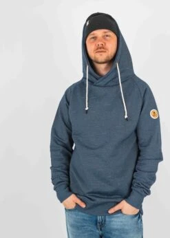 Hoodie COVA MarineStriped -Noorlys hoodie fair produziert mann bio nachhaltig men sommer hose mode fashion noorlys baumwolle cova