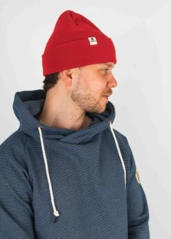 Hoodie COVA MarineStriped -Noorlys hoodie fair produziert mann bio nachhaltig men sommer hose mode fashion noorlys baumwolle muetze