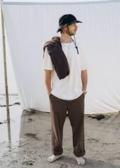 Relaxed-Pant RULLEN SealBrown 14 Relaxed-Pant RULLEN SealBrown -Noorlys hosen bio sommer strand nachhaltig faire mode bio summer