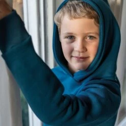 Hoodie CLASSIC CorsairBlue 27 Hoodie CLASSIC CorsairBlue -Noorlys kaputzenpulli kids bio baumwolle classic blau