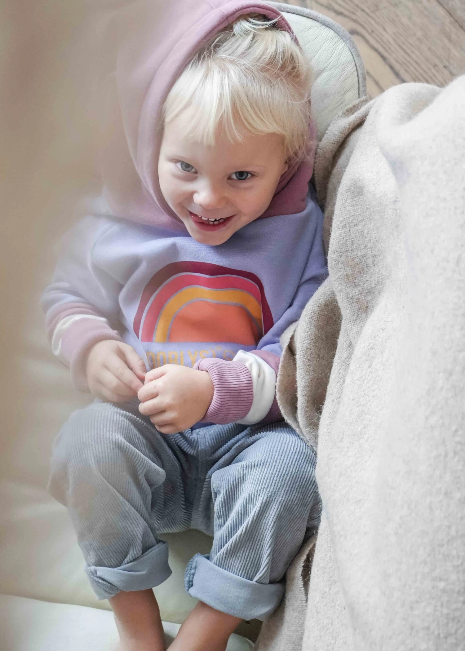 GOTS Hoodie TÜÜTJE PersianViolet 2 GOTS Hoodie TÜÜTJE PersianViolet – Bild 2