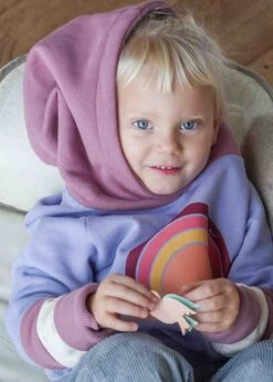 GOTS Hoodie TÜÜTJE PersianViolet 16 GOTS Hoodie TÜÜTJE PersianViolet -Noorlys kids beevern hoodie winter kuschlig weich warm bio nachhaltig 47