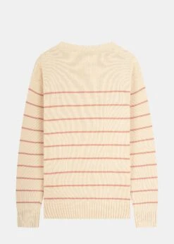 KIDS Strickpullover BÖÖT Beige-DuskPink-Striped -Noorlys kids strickpullover janne beige dustpink striped hn