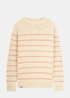 KIDS Strickpullover BÖÖT Beige-DuskPink-Striped