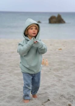 GOTS-Hoodie CLASSIC BlueSurf -Noorlys kinder bekleidung hoodie fair produziert noorlys hautfreundlich warm