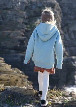 GOTS-Hoodie CLASSIC BlueSurf -Noorlys kinder bekleidung hoodie fair produziert noorlys hautfreundlich warm kapuze