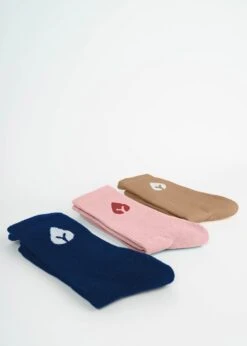 Bündel Socken MOOI Seerose, Cappuccino Und White