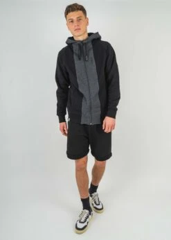 Sweatjacke STRIPPEN Black 33 Sweatjacke STRIPPEN Black -Noorlys kuschlig fair produziert bio baumwolle warm women laessig kollektion new men sommer 351