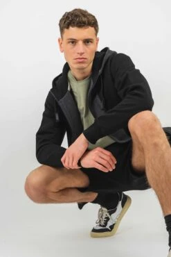 Sweatjacke STRIPPEN Black 34 Sweatjacke STRIPPEN Black -Noorlys kuschlig fair produziert bio baumwolle warm women laessig kollektion new men sommer 356